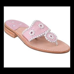 Jack Rogers Light Pink and White SZ 10